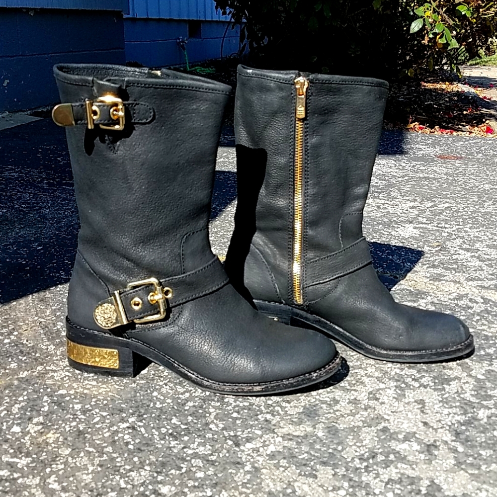 Vince Camuto Black Leather Boots